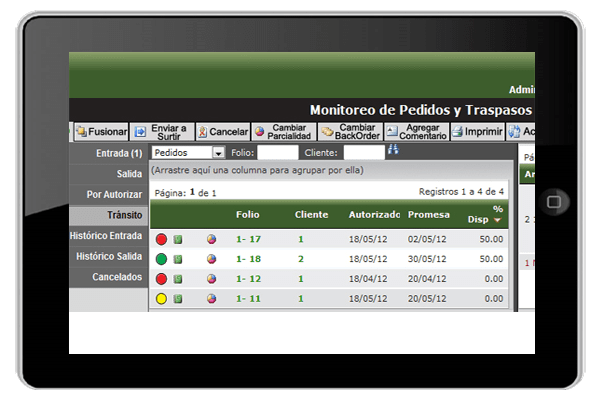 screenshot of Villanett ERP